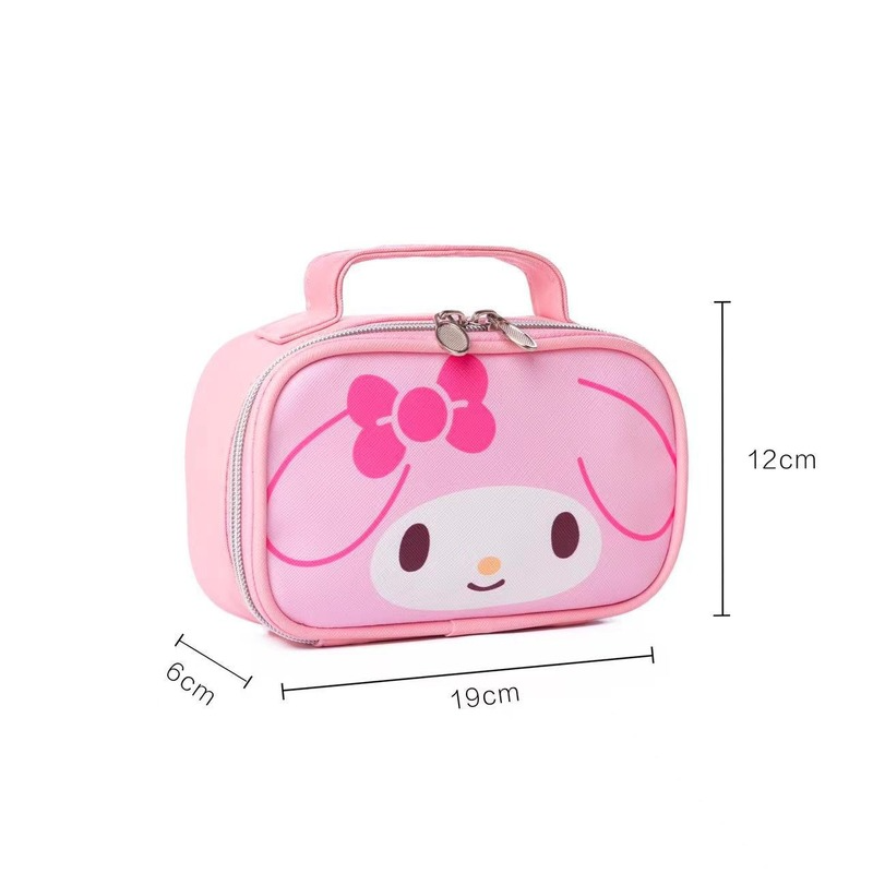 Sanrio anime character cute cartoon my melody kt cat kuromi wallet hand wash bag stationery storage bag cosmetic bag girl gift #2