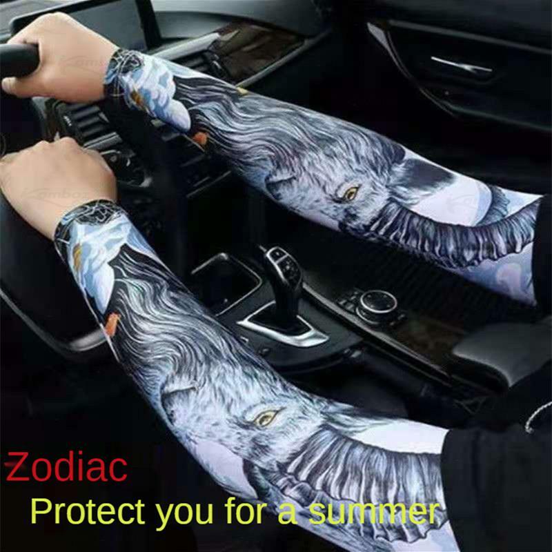 Outdoor Cycling Fashion Cuff Outdoor Running Sleeves For Arm Tattoo Sleeves UV Sun Protection Long Seamless Sunscreen Arm Sleeve