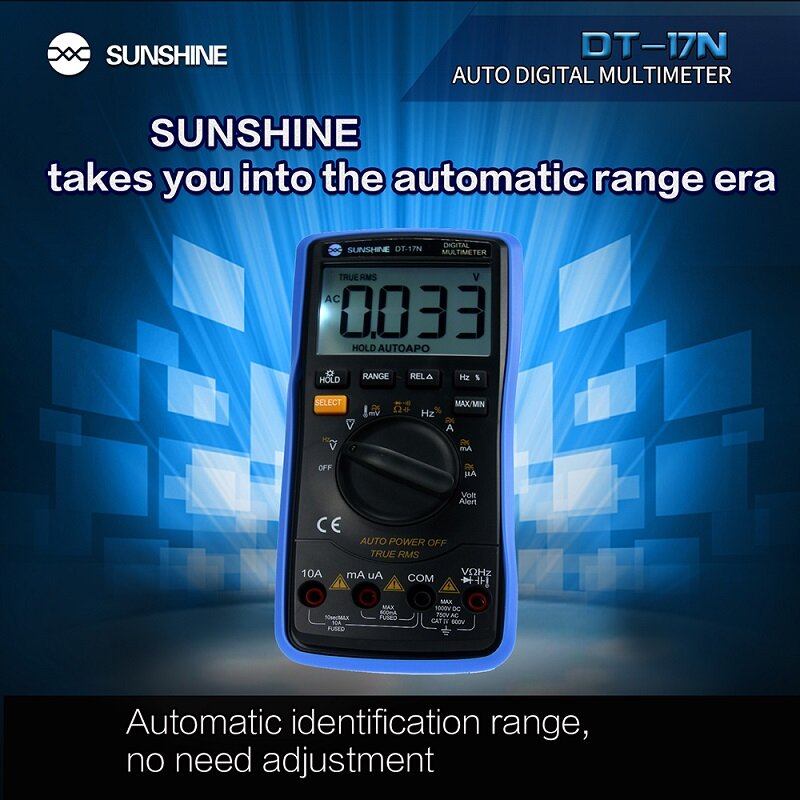 أشعة الشمس dt 17n متعدد المدى شاشة الكريستال السائل المتعدد السيارات الرقمية المتعدد هو 35/6 التلقائي الرقمية أداة اختبار