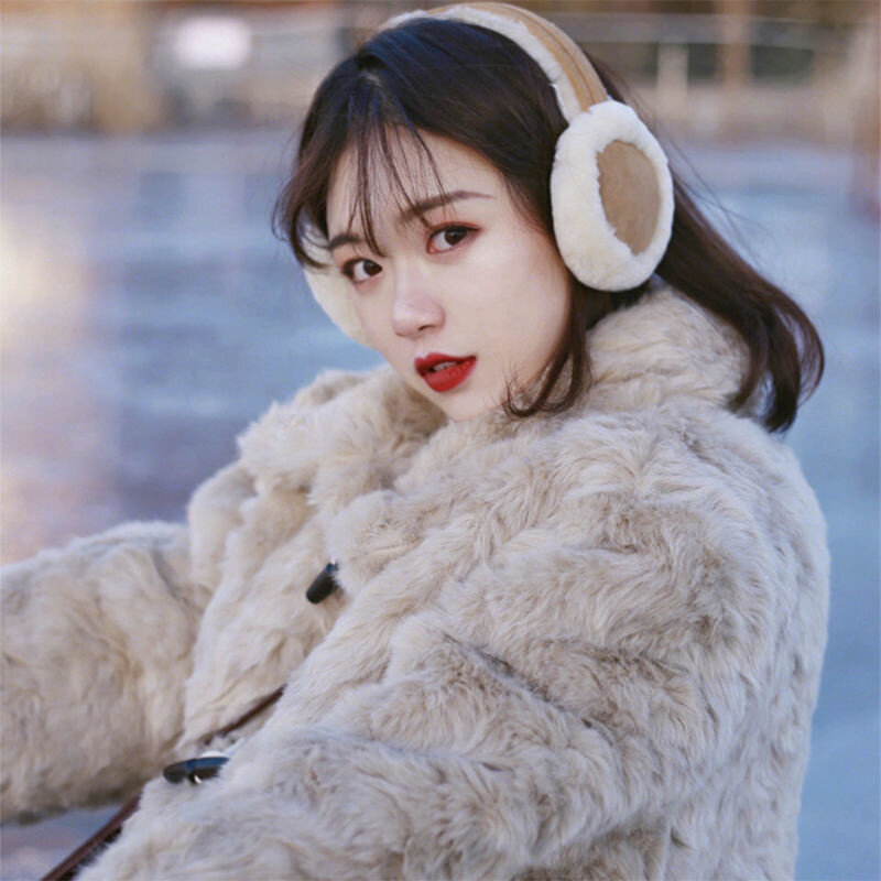 Cashmere Coat Outerwear Women Thicken Korean Winter Korean Button Warm Loose Lapel Imitation Faux Fur Lamb Jacket #4