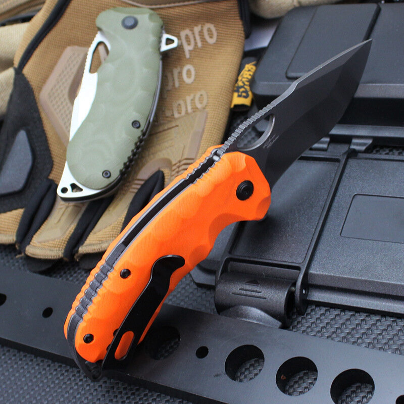 New High Quality Tactical Outdoor Folding Knife Camping Security Defense Survival Pocket Portable Military Knives EDC Tool