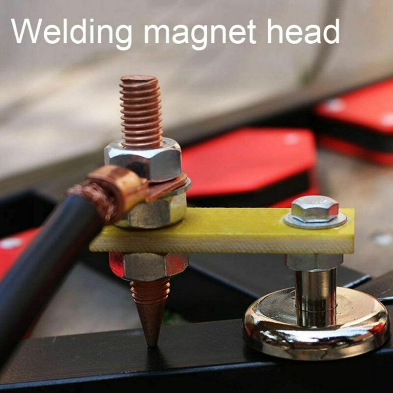 Welding head magnetic support fixture strong welding machine with large suction  absorb the weight of 3kg wireless tail tools