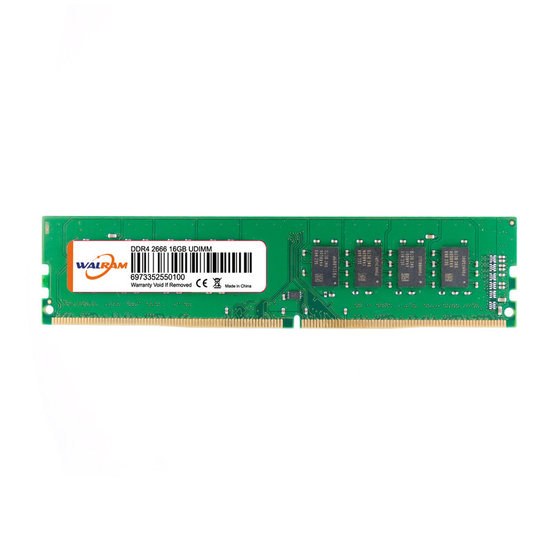 Walram Ram الذاكرة Udimm DDR3 DDR4 4GB 8GB 16GB 32GB 1333 1600 1866 2133 2400 3200 غير ECC الكامل متوافق ذاكرة Ram