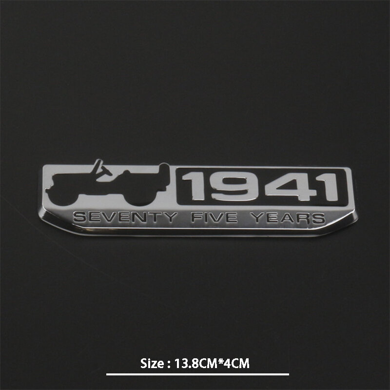 ملصق سيارة الذكرى 75th شعار طبعة تكساس 1941 شارة لسيارة جيب ستار 1941 رانجلر ليبرتي جراند شيروكي