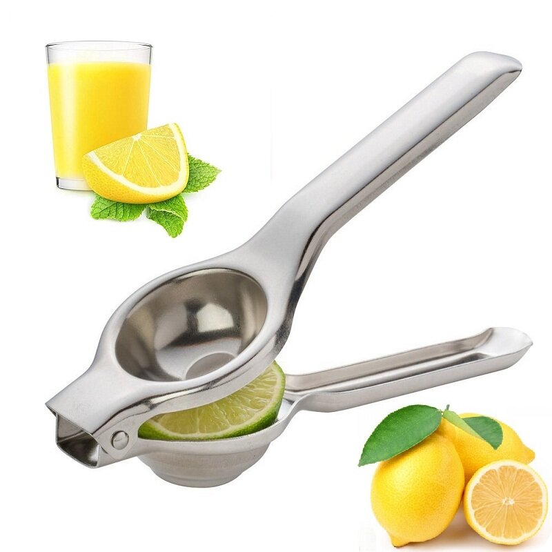 واضح مستودع الفولاذ المقاوم للصدأ الليمون الفواكه عصارة البرتقال اليد عصارة يدوية أدوات مطبخ عصارة ليمون البرتقال