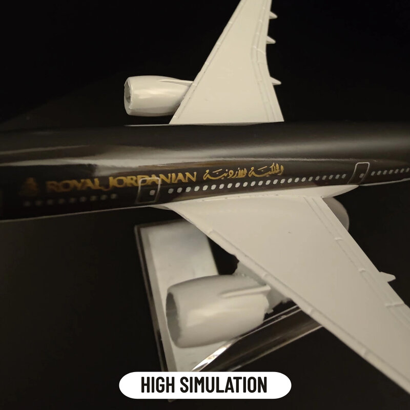مقياس 1:400 طائرة معدنية طبق الاصل 15 سنتيمتر الخطوط الجوية الأردنية أفريقيا نموذج طائرة الطيران دييكاست تحصيل هدية مصغرة
