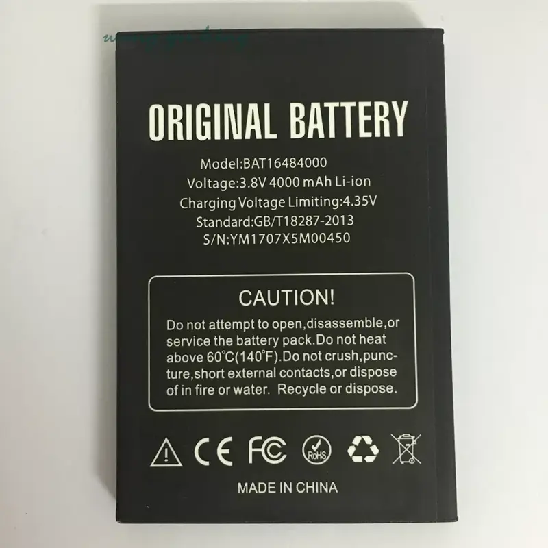 New BAT16484000 3.8V 4000mAh Battery for DOOGEE X5 MAX x5max Pro