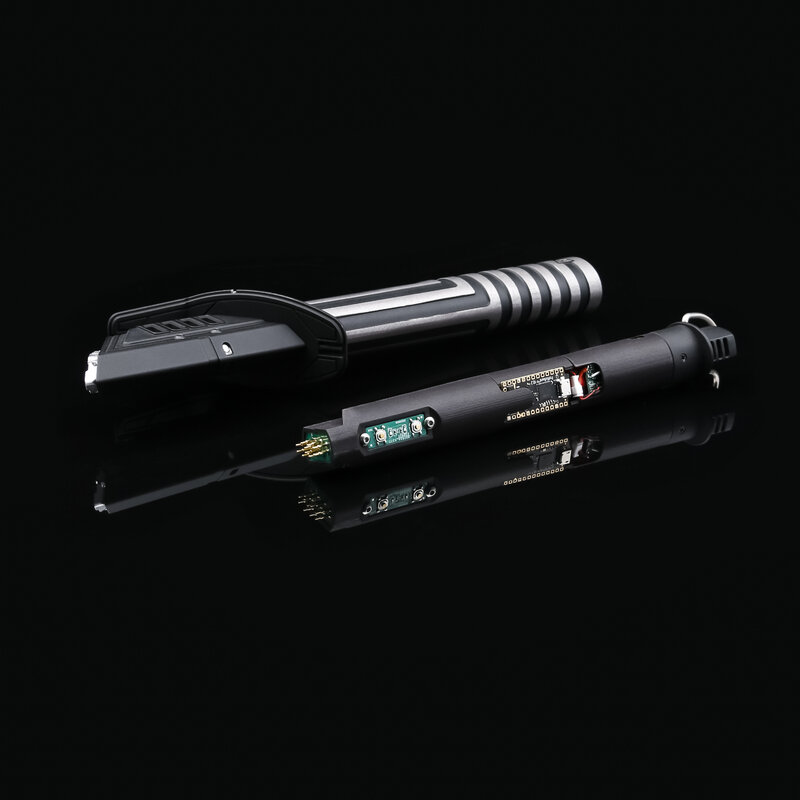 TXQSABER dark saber light saber هيكل معدني أسود اللون ثقيل مبارزة Neo Pixel ليزر السيف لا نهائي اللون تغيير التحكم في الحركة