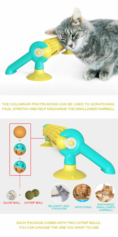 القط لعبة دوامة الخدش مع الكرة إغاظة التفاعلية تدليك هريرة الدوار الحيوانات الأليفة دغدغة لينة التعليمية طاحونة