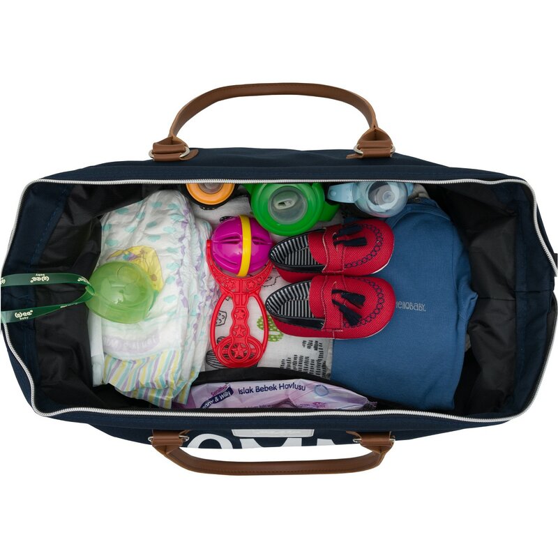 الأم حقيبة رعاية الطفل نسيج مقاوم للماء والحرارية سبليت خيارات ألوان مختلفة السفر واليومية