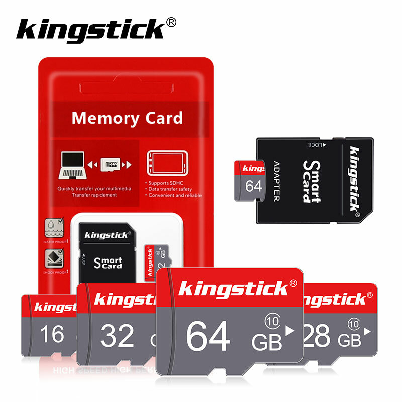 بطاقة ذاكرة صغيرة 8 جيجا بايت 16 جيجا بايت 32 جيجا بايت 64 جيجا بايت فئة 10 بطاقة ذاكرة صغيرة TF/sd بطاقة 128 جيجا بايت tarjeta مايكرو SD 64 جيجا بايت + محول