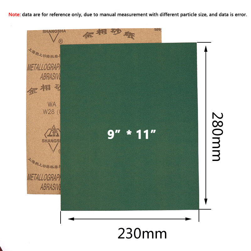 ورق الصنفرة الجاف عالي الجودة 280-1200Grit ، 9 "x 11"(230x280 مللي متر) صفائح صنفرة من كربيد السيليكون ، وطحن وتلميع الأعمال الخشبية الخاصة