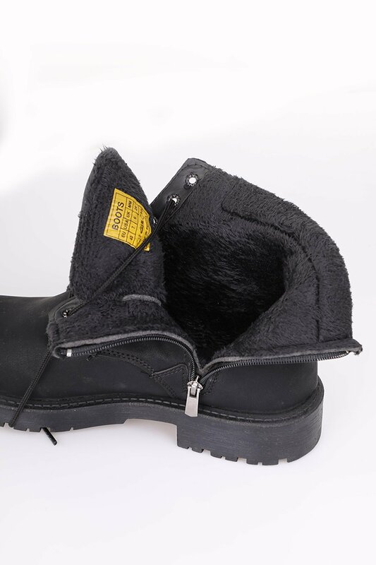 السباكة فروي الشتاء سستة الأحذية المطاط وحيد الصلبة حاوية أكياس النفايات عند الخروج الأسود