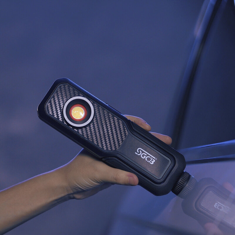 SGCB COB LED مصباح يدوي قابلة للشحن التفتيش ضوء العمل ستبليس يعتم 100/400 LM طلاء السيارات الانتهاء من مصباح للسيارات بالتفصيل