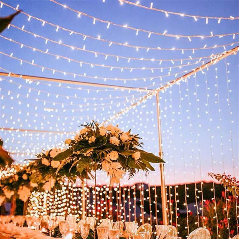 حفل زفاف الجنية ضوء Led سلسلة جارلاند سلسلة مقاوم للماء حديقة المنزل في الهواء الطلق داخلي عطلة Led سلسلة أضواء الديكور