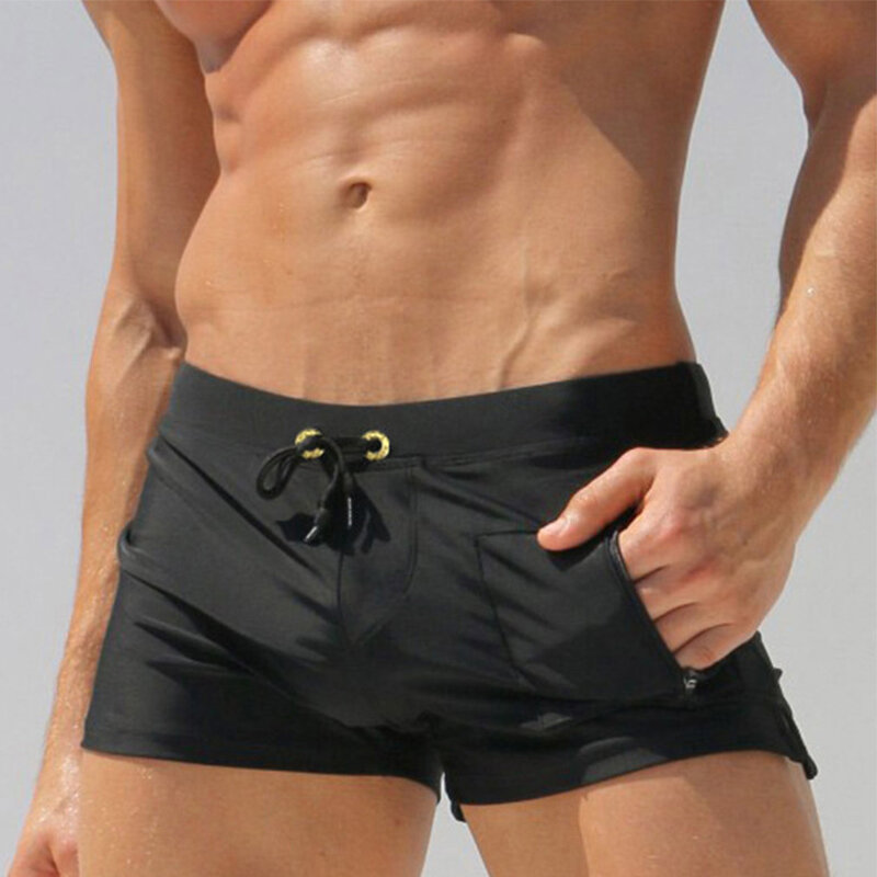 Anti-wrinkle Breathable Eco-friendly Mens Running Shorts Men Swimming Trunks Sexy Board Short