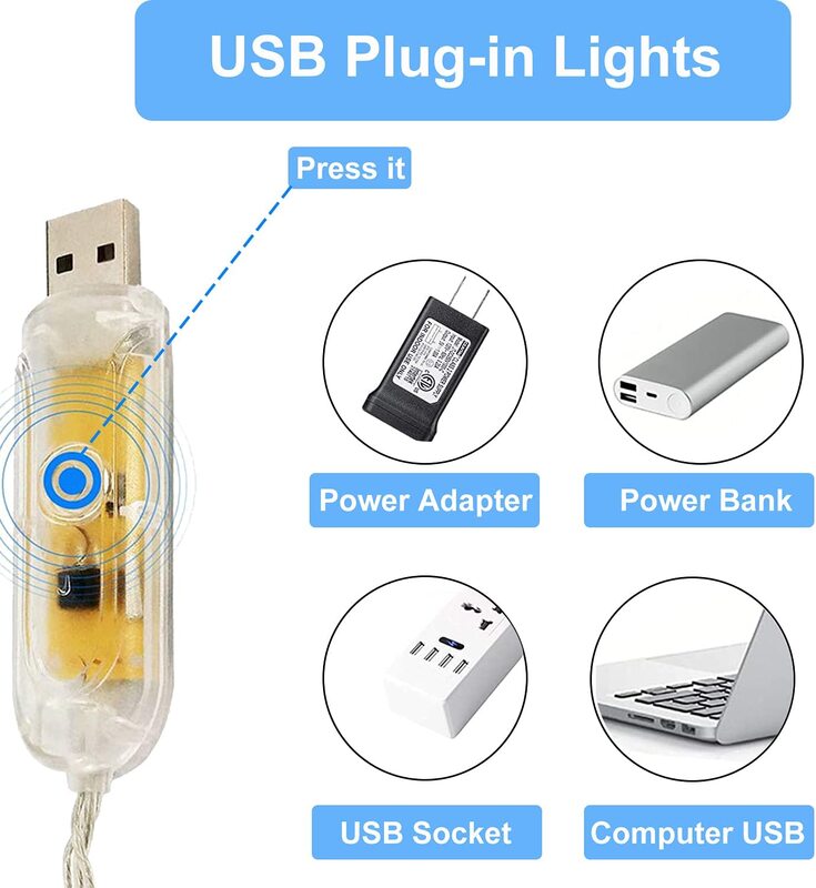 LED سلسلة أضواء 20 متر 200 LED 12 اللون تغيير الجنية أضواء مع البعيد وميض أضواء لغرفة النوم في الهواء الطلق هالوين عيد الميلاد