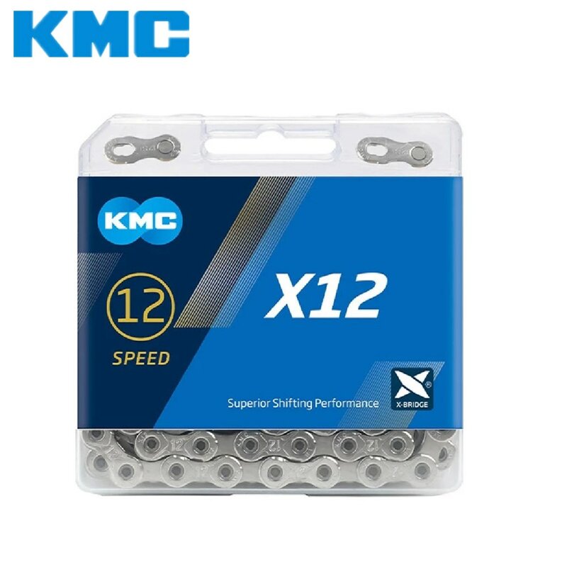 سلسلة دراجة الطرق الجبلية KMC X12 12 سرعة 12 فولت 126 وصلات 12 S سلاسل أصلية محاصر فضي XT XTR شحن مجاني رخيص M9000 M8100 SX