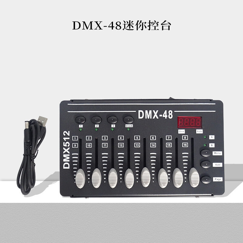 DMX تحكم صغير مصابيح دي جي وحدة التحكم Dmx 512 المرحلة ضوء جهاز عرض ليزر تتحرك رئيس الألعاب النارية آلة مبيد المعدات #2