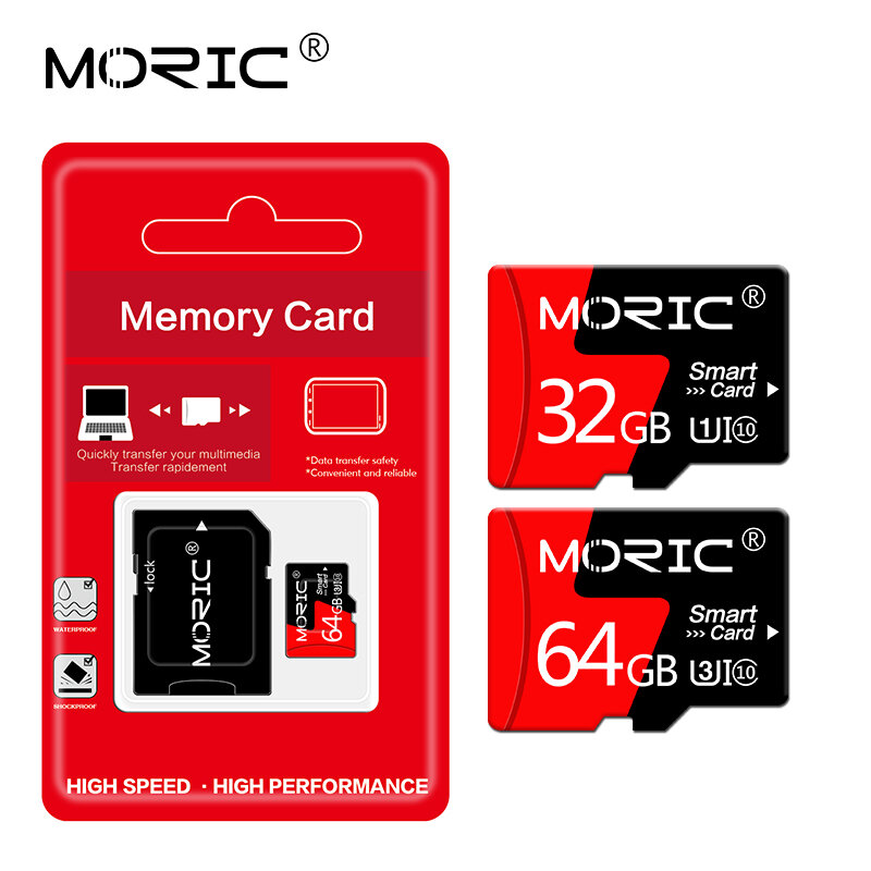 بطاقة ذاكرة Micro SD/TF عالية السرعة للهواتف الذكية والأجهزة اللوحية والكمبيوتر الشخصي ، أحدث طراز ، 128 جيجابايت ، 256 جيجابايت ، 64 جيجابايت مع محول...