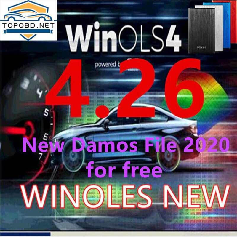 أحدث Winols 4.26 مع 66 الإضافات وقسم الاختيار + ECU إعادة رسم الدروس + أدلة + برامج + جديد Damos الملف 2020
