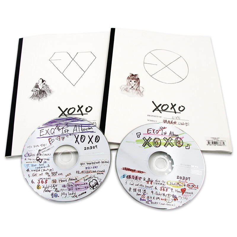 حقيقي الأصلي EXO K + M المعجزات في ديسمبر ألبوم النسخة الكورية الصينية كريس وو لوهان الذكور المغني فريق البوب الموسيقى 2 صندوق CD مجموعة #3