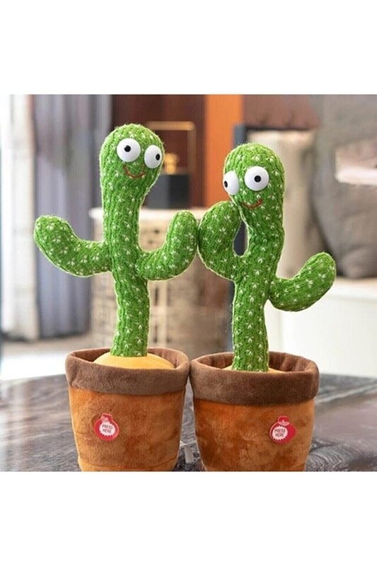 DANCING CACTUS SOUND & LIGHTING IMITATION REPEAT TOY KIDS DOLL TOY