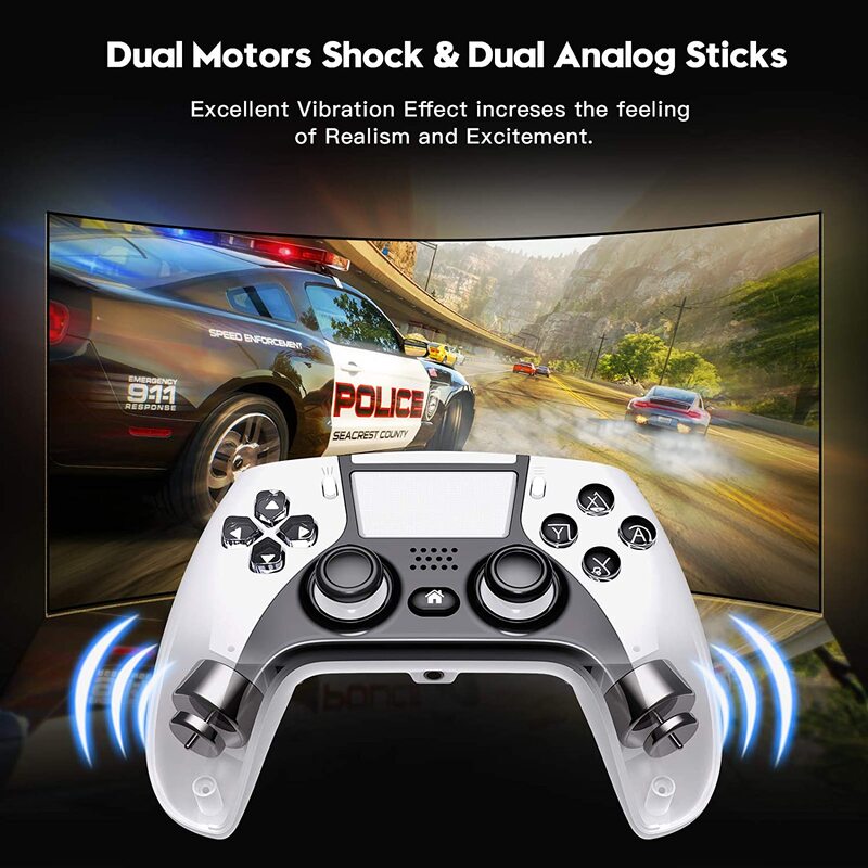 أداة تحكم في الألعاب لاسلكية ل PS4 Elite/سليم/برو وحدة التحكم ل Dualshock 4 غمبد مع برمجة زر الظهر دعم الكمبيوتر