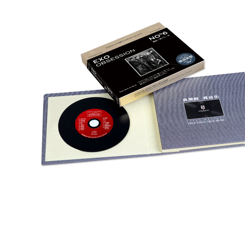 حقيقية الصين 12 سنتيمتر HD-MASTERING الفينيل السجلات LP 3 CD القرص مجموعة الصين كوريا الجنوبية البوب الموسيقى المغني فريق EXO 54 الأغاني جمع