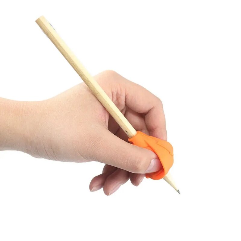 الأطفال حامل القلم الرصاص سيليكون عدم الانزلاق الكتابة عقد القلم المعونة قبضة الموقف تصحيح أداة أداة 1 قطعة